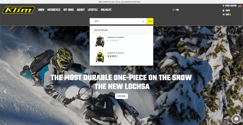 Klim starts with e-commerce site search